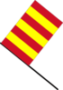 Yellow/red Stripped Flag Clip Art