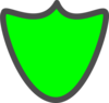 Green Shield Clip Art