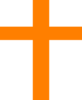 Cross Orange Clip Art