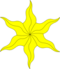 Yellow Star 4 Clip Art