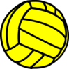 Yellow Volleyball Clip Art
