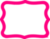 Hot Pink Frame Clip Art