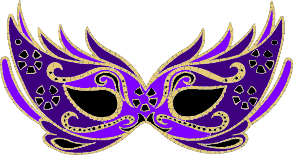 Purple Masquerade Mask Clip Art at Clker.com - vector clip art online