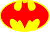 Red Batman Logo Clip Art