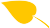 Yellow Simple Leaf Clip Art