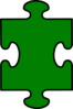 Puzzle Piece Green Clip Art