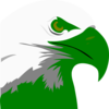Green Eagle Head Clip Art