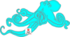 Blue Ocotopus Clip Art