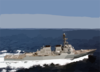 The Guided Missile Destroyer Uss Arleigh Burke (ddg 51) Conducts Underway Operations In Support Of Operation Iraqi Freedom. Clip Art