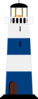 Blue And White Lighthouse Clip Art