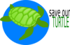 Save Our Turtle Clip Art