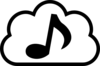 Music Cloud Clip Art