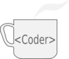 Mug With Coder Clip Art