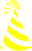 Yellow And White Hat Clip Art