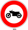 Motorbike Sign Clip Art