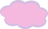 Pink Cloud Clip Art