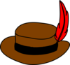 Brown Hat Clip Art