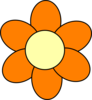 Orange Flower Clip Art