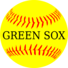 Yellow Softball Green Sox  Clip Art