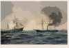 This 1922 Artwork Depicts The Sinking Of The Confederate Ship Css Alabama. Clip Art