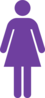 Purple Female Symbol Clip Art