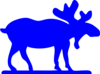 Blue Moose Clip Art