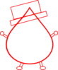 Hat Rotated Blood Clip Art