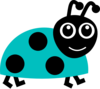 Turquoise Ladybug Clip Art