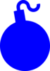 Blue Bomb Clip Art