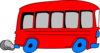 Red School Bus Clip Art