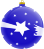 Blue Shooting Star Ornament Clip Art