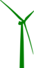 Wind Turbine Green  Clip Art