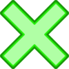 Green Cross Mark Clip Art