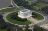 Aerial View Of The Lincoln Memorial Clip Art