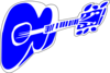 Blue Guitar  Clip Art