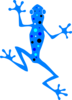 Blue Spotted Frog Clip Art