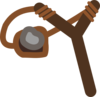 Slingshot With Stone Clip Art