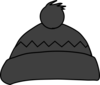 Gray Winter Hat Clip Art
