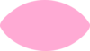 Pink Football Shape Clip Art