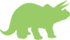 Green-triceratops Clip Art