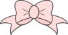 Pink Ribbon Bow Clip Art