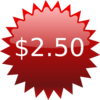 $45 Red Star Price Tag Clip Art