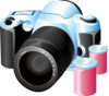 Camera With Film Clip Art