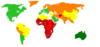 Life Expectancy World Map Clip Art