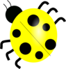 Yellow Ladybug Clip Art