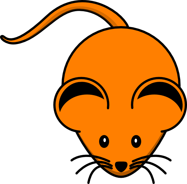 Orange Mouse Clip Art at Clker.com - vector clip art online, royalty free &  public domain