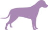 Purple Dog Clip Art