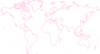 Empty Map World Pink Clip Art
