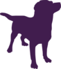 Purpledog Silhouette Clip Art