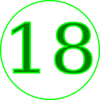 Number 18 Pinoy Clip Art